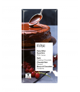 Vivani Overtrækschokolade Mørk Ø